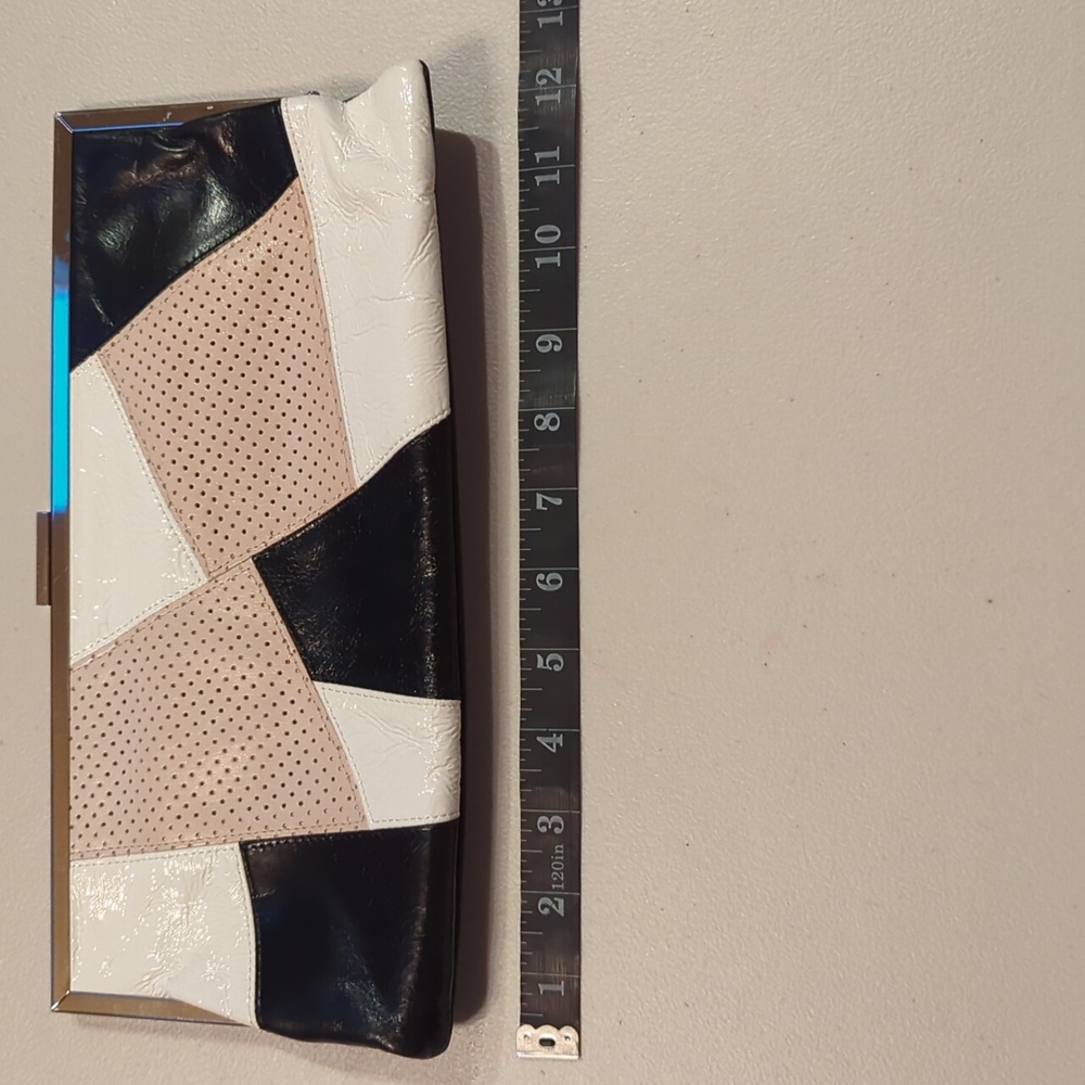 Hobo, Black, White And Beige Patchwork Leather Cl… - image 4